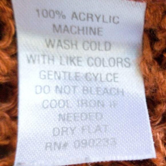 Kirra Copper Colored Open Weave Long Sleeve Sweater Size Small - Picture 5 of 5